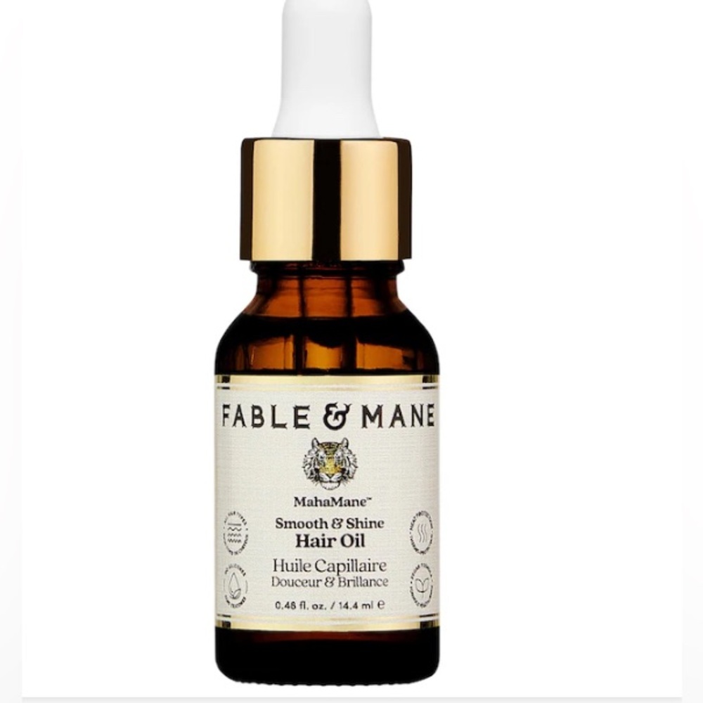 Fable and Mane post wash smooth and shine hair oil